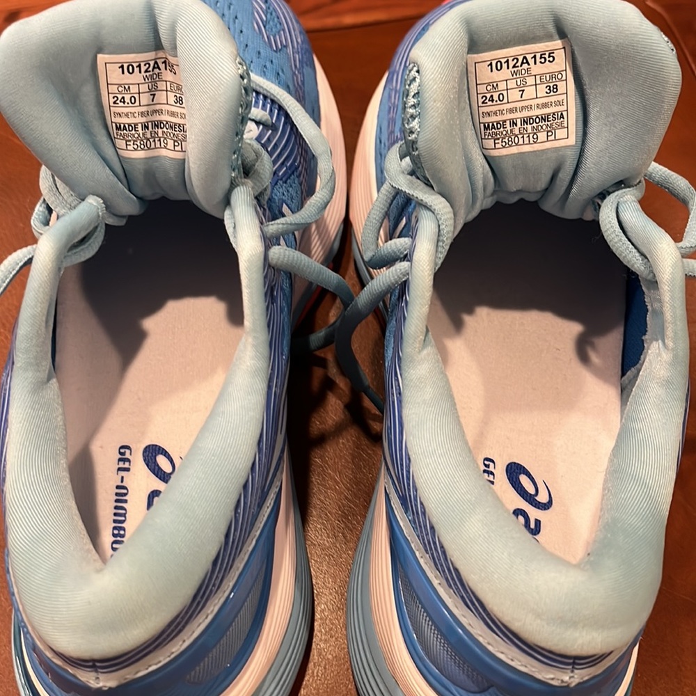 ASICS GEL-Nimbus 21 in Blue Coast/Skylight - size 7 wide - NWOT - Picture 6 of 9